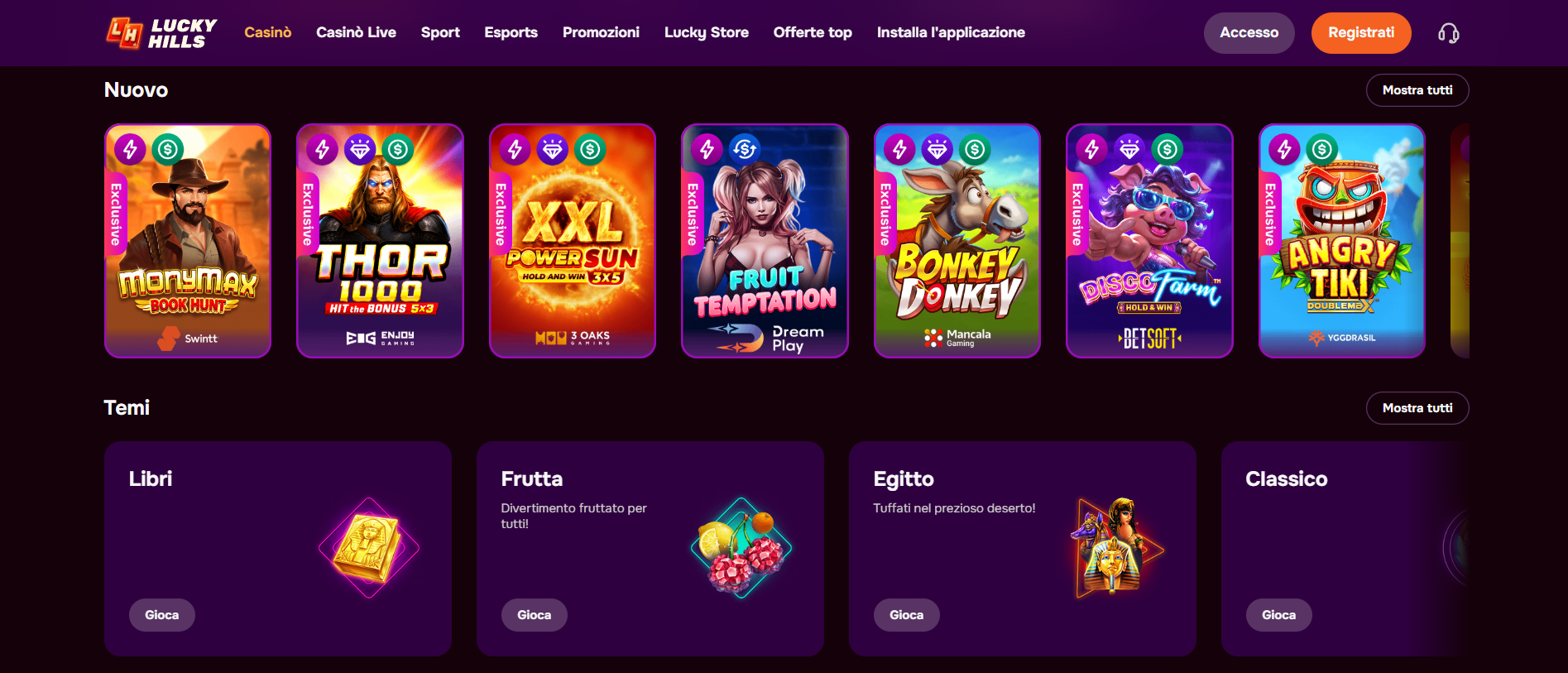 populair LuckyHills Casino maandelijkse bonus aanbieding